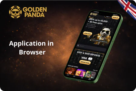 Application in  Browser Golden panda